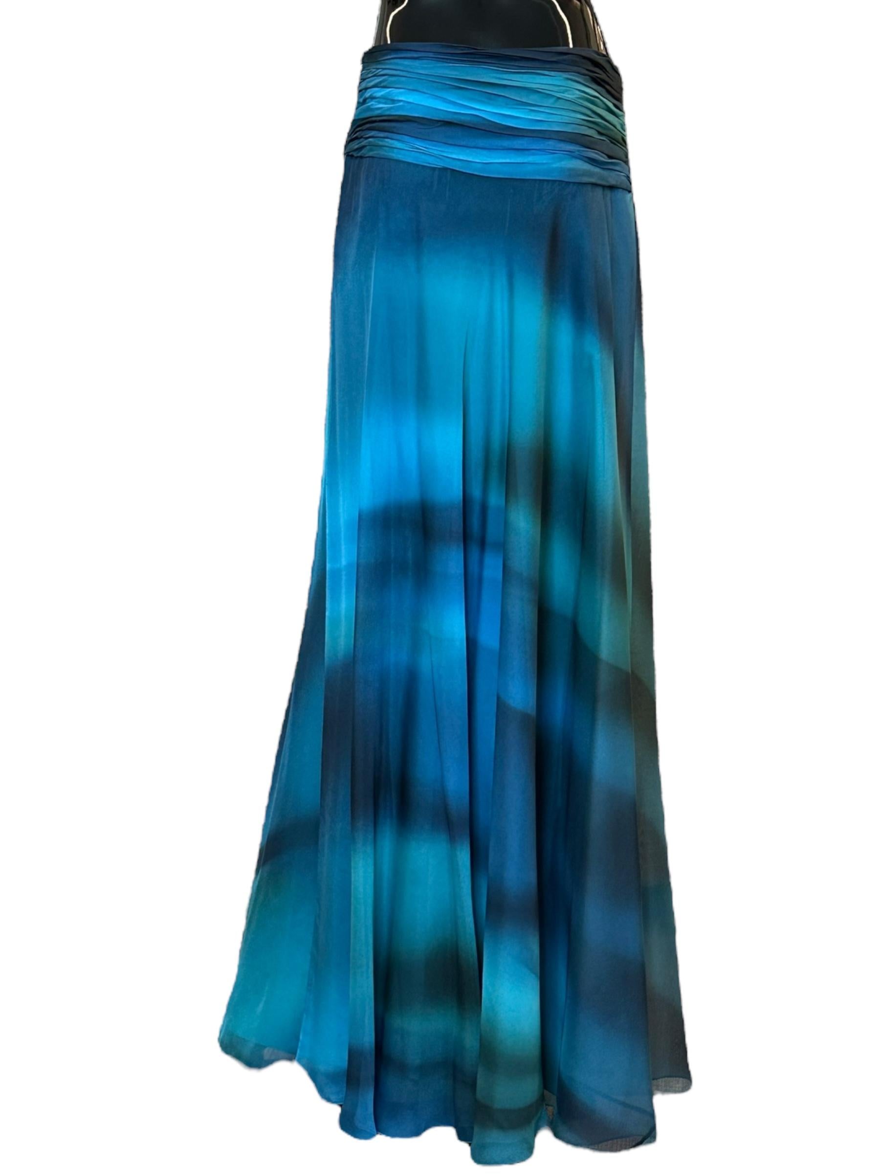 Gonna in chiffon di seta A011116421370 ALBERTA FERRETTI