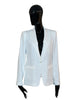 Single-breasted techno crepe jacket