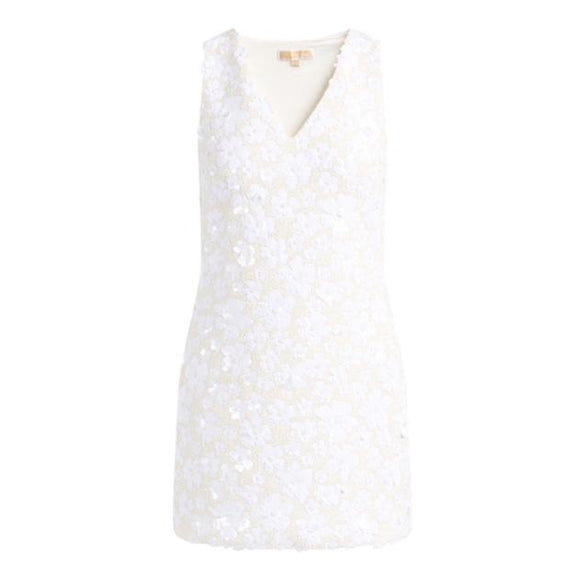 Son Flwr V Neck Shift Dress MS6834YHHS100 MICHAEL KORS