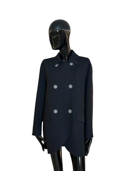 Cappotto doppiopetto con fondo tulipano EW000104AF10230UC001 EMPORIO ARMANI
