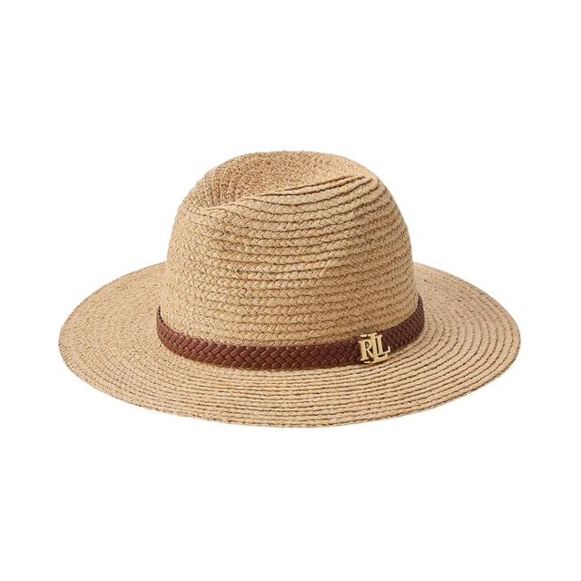 Fedora in rafia e pelle ecologica 454P14391001 RALPH LAUREN