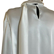 Camicia in satin con collo lavallier A021966190002 ALBERTA FERRETTI