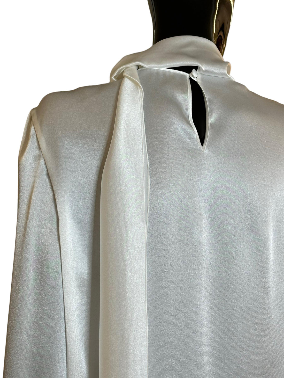 Camicia in satin con collo lavallier A021966190002 ALBERTA FERRETTI