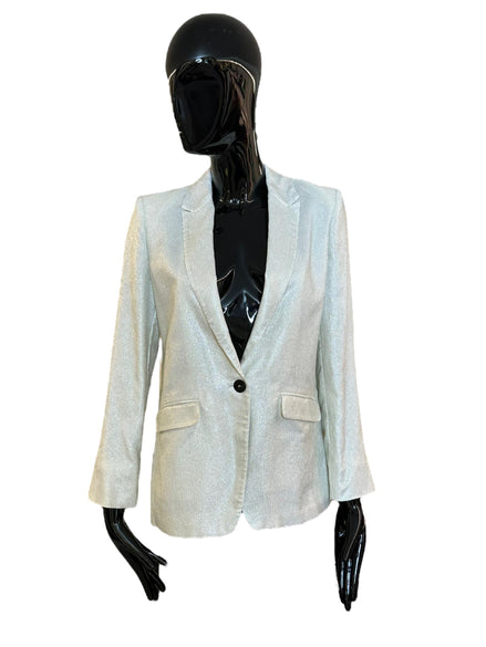 Giacca in velluto con righe platino 10651BIA1014 FORTE FORTE