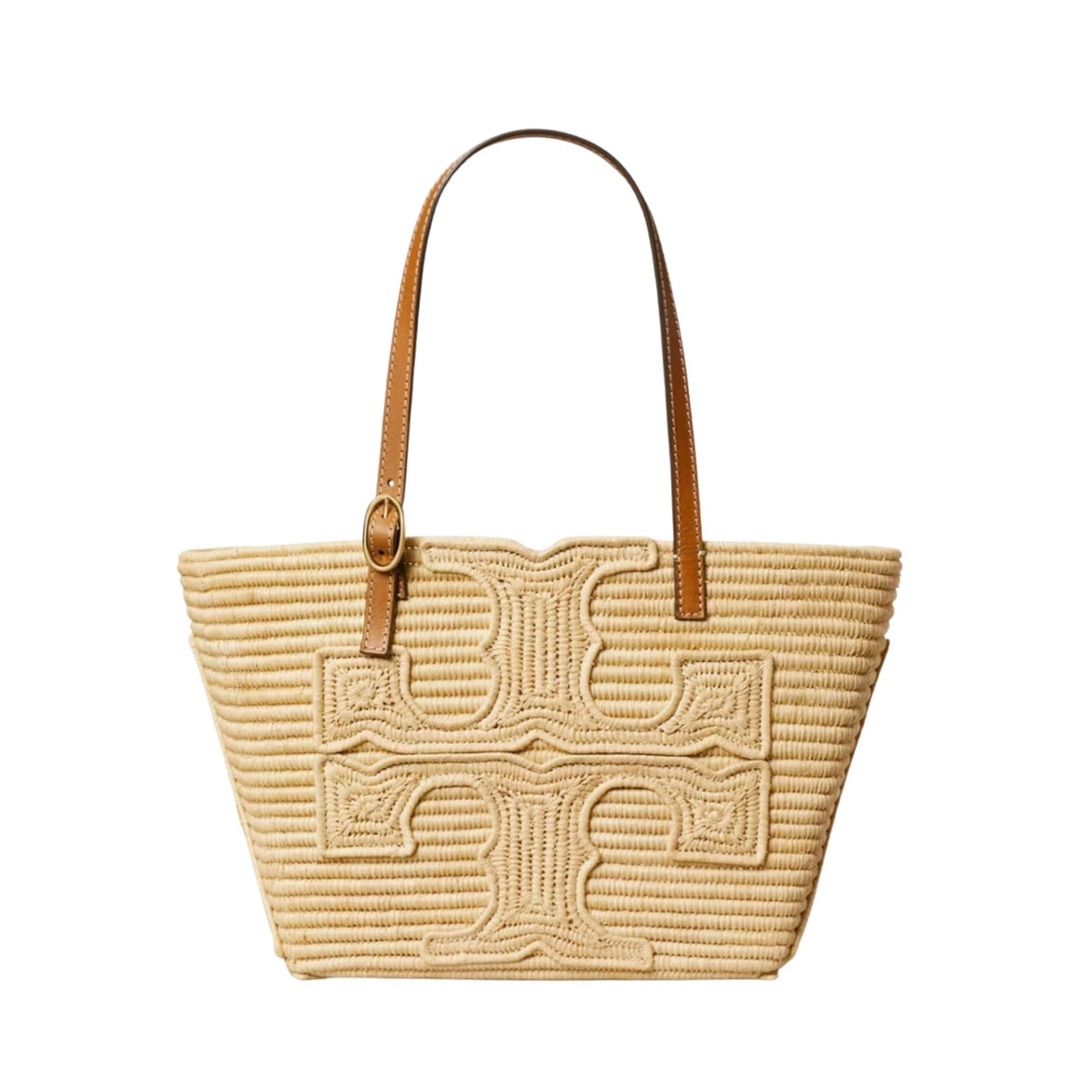 Ella Structured Straw Small Tote 183825254 TORY BURCH
