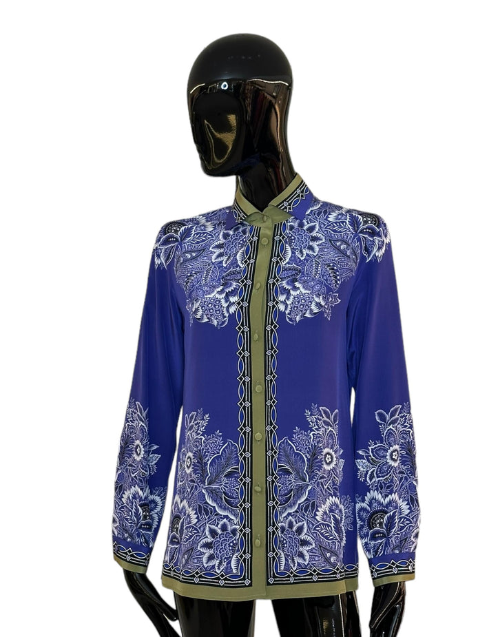 Camicia in crepe de chine bouquet WRIA0019AK012X0883 ETRO