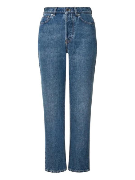 Jeans cropped in denim A030951320295 ALBERTA FERRETTI