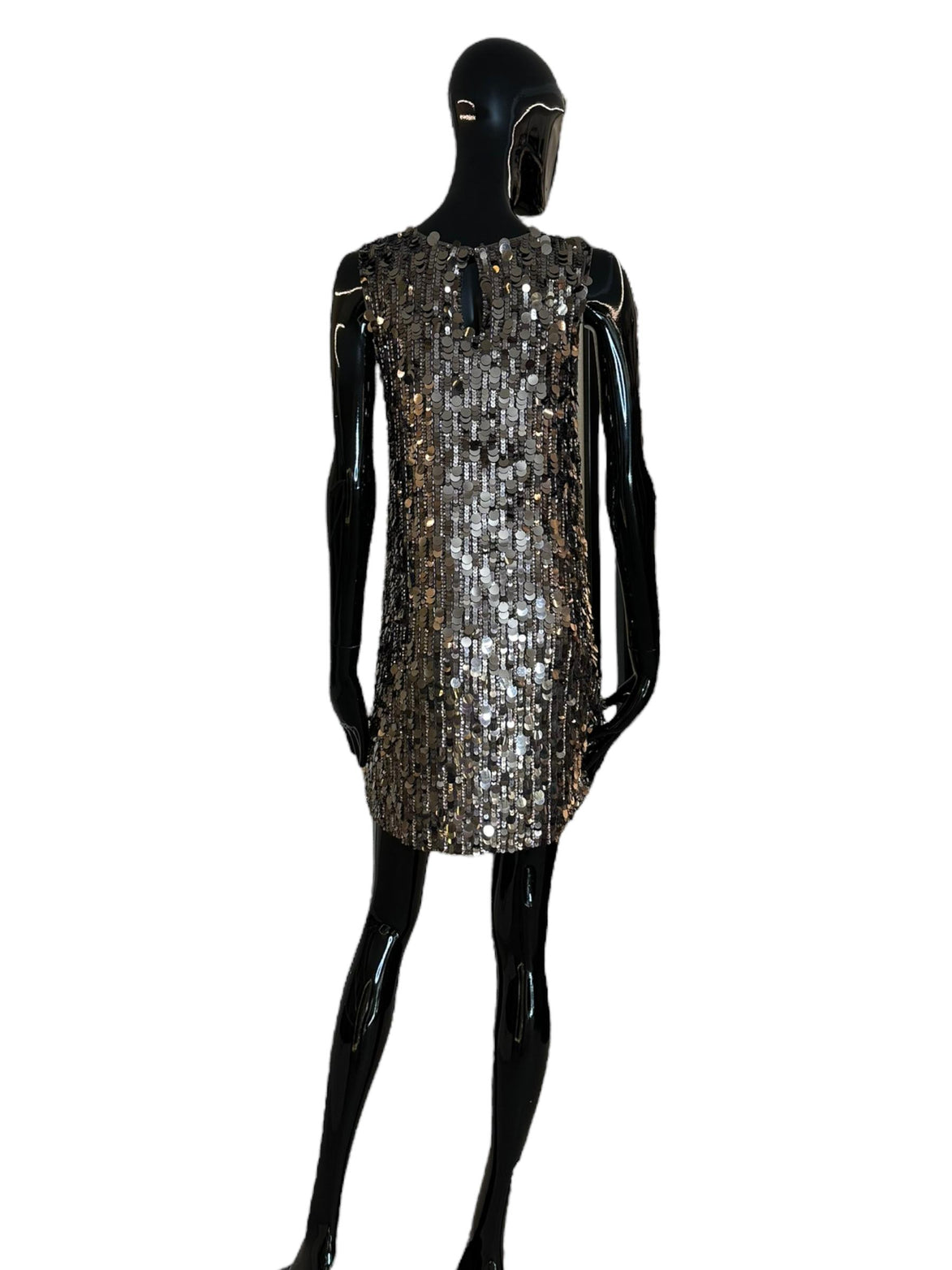 Abito smanicato con paillettes D721864058 PAROSH