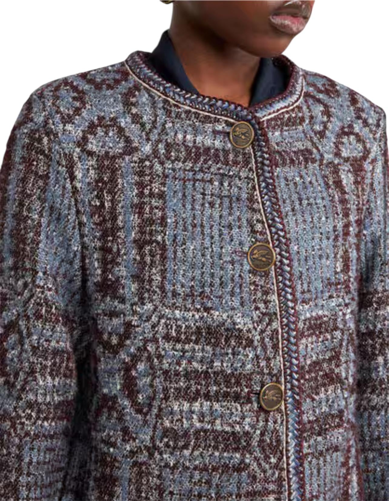 Cappotto in Jacquard boucle WRAA004099TJB36S9880 ETRO