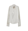 Silk satin kimono shirt
