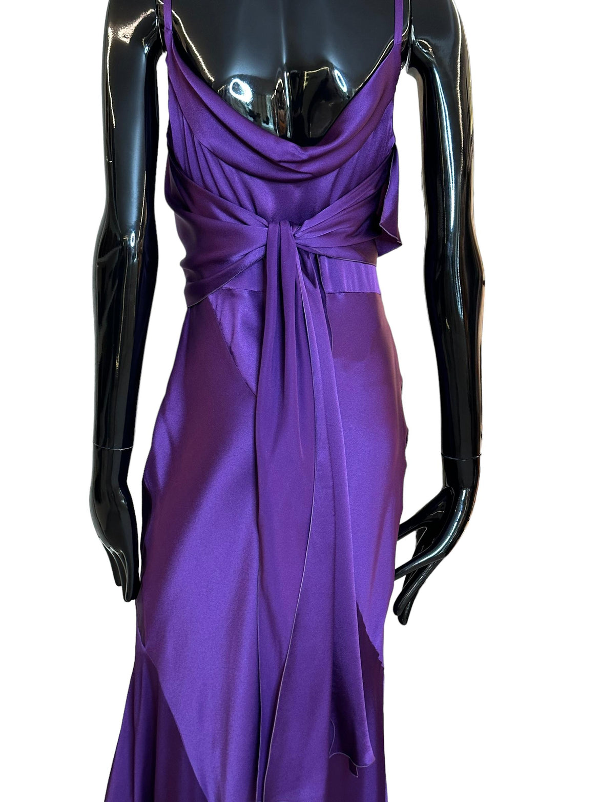 Abito in satin V040266190270 ALBERTA FERRETTI