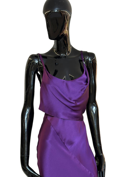 Abito in satin V040266190270 ALBERTA FERRETTI