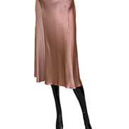 Gonna longuette in raso 011366190176 ALBERTA FERRETTI