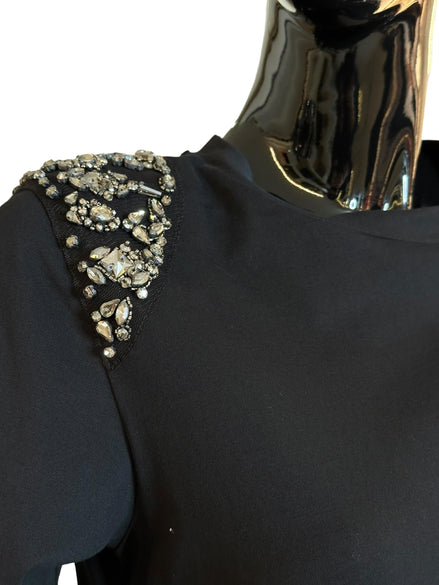 Tshirt in jersey organico con ricami A070316600555 ALBERTA FERRETTI