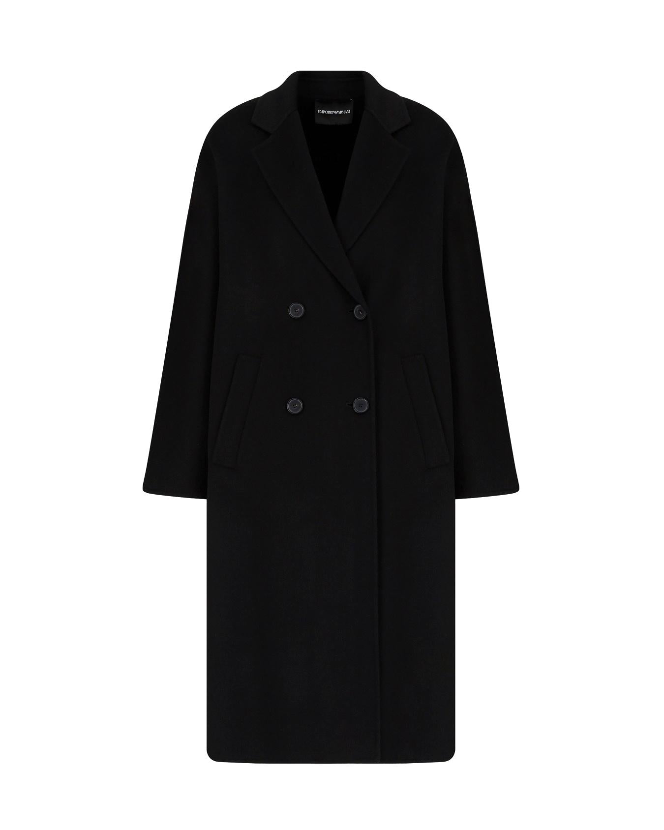 Cappotto doppiopetto in cashemere 8N2L022NWEZ0999 EMPORIO ARMANI