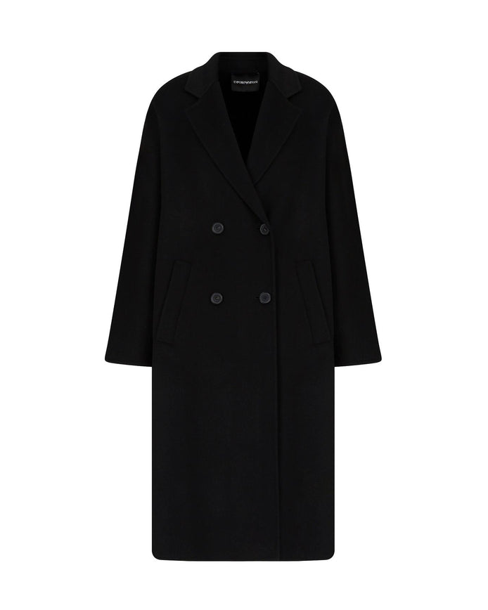 Cappotto doppiopetto in cashemere 8N2L022NWEZ0999 EMPORIO ARMANI