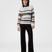 Maglia girocollo a righe in lana, mohair e alpaca DS25WN0WBK01C5SM9SW MISSONI