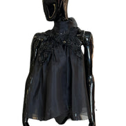 Top organza con fiocco A080416540555 ALBERTA FERRETTI