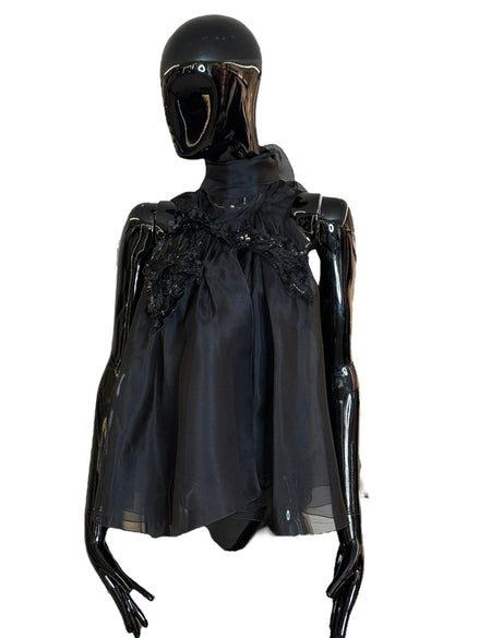 Top organza con fiocco A080416540555 ALBERTA FERRETTI
