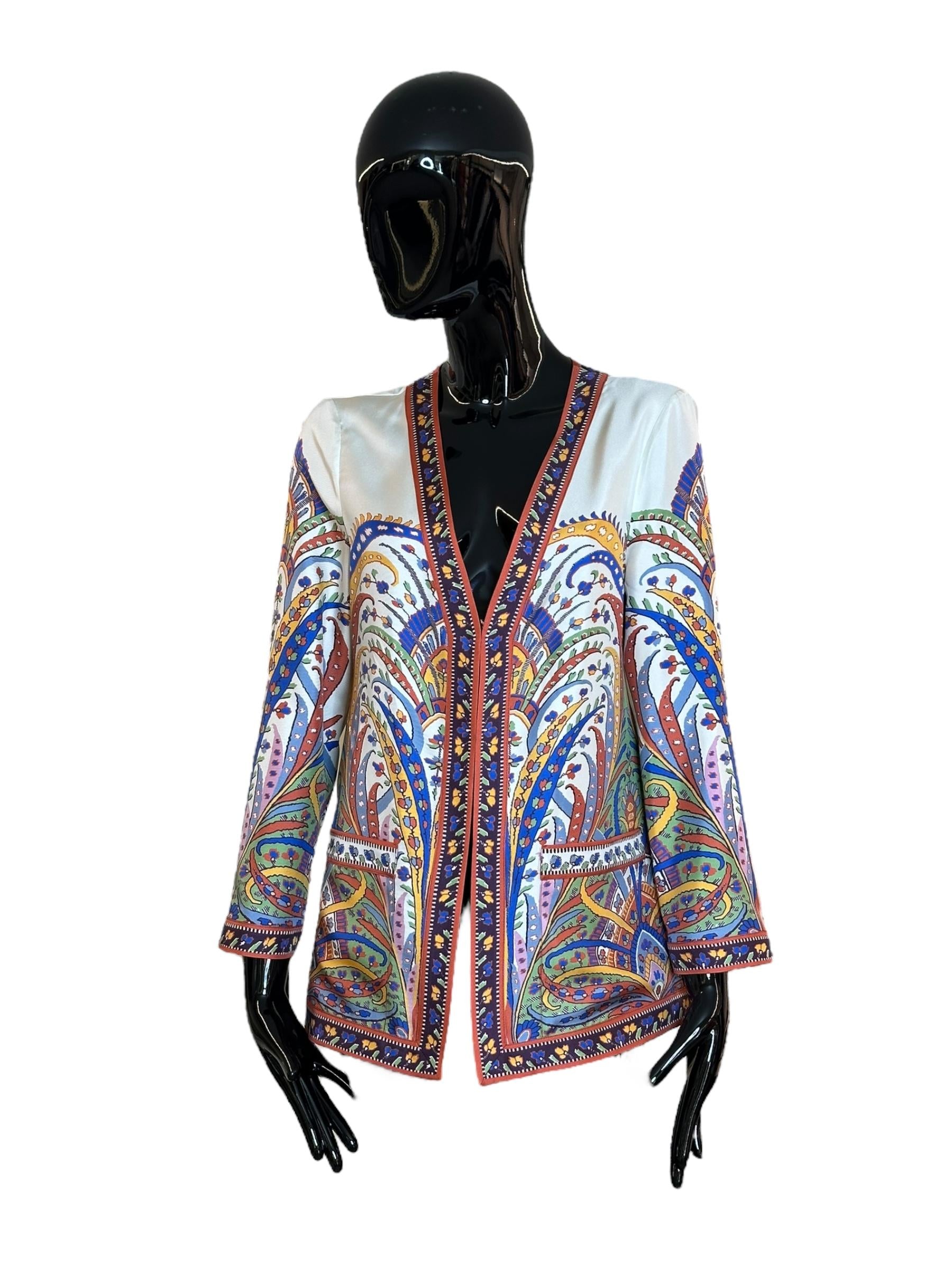 Kesa in seta stampata WRCA0018AK019X0800 ETRO