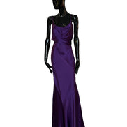 Abito in satin V040266190270 ALBERTA FERRETTI