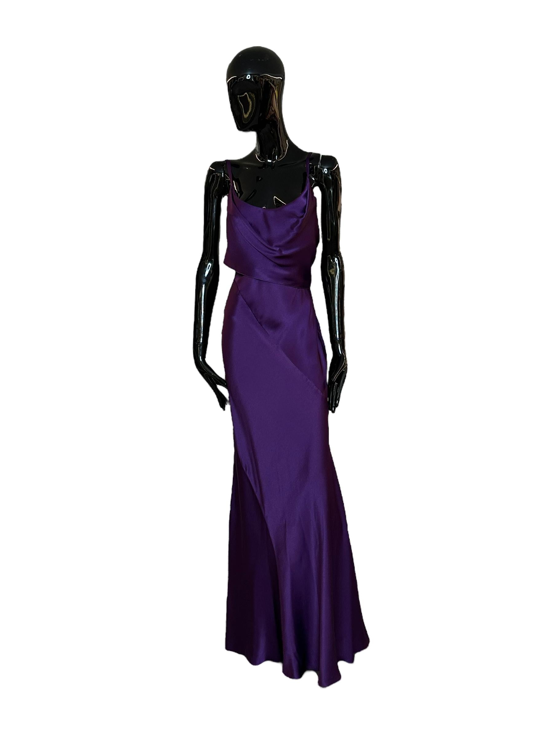 Abito in satin V040266190270 ALBERTA FERRETTI