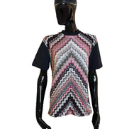 T-shirt in jersey di cotone con inserti chevron DS25SL02BJ00N6S91NL MISSONI