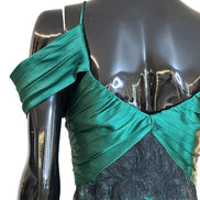 Abito in satin con pizzo V044566190389 ALBERTA FERRETTI