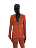Wool jacket with striped inner lining