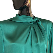 Camicia in satin con collo lavallier A021966190389 ALBERTA FERRETTI