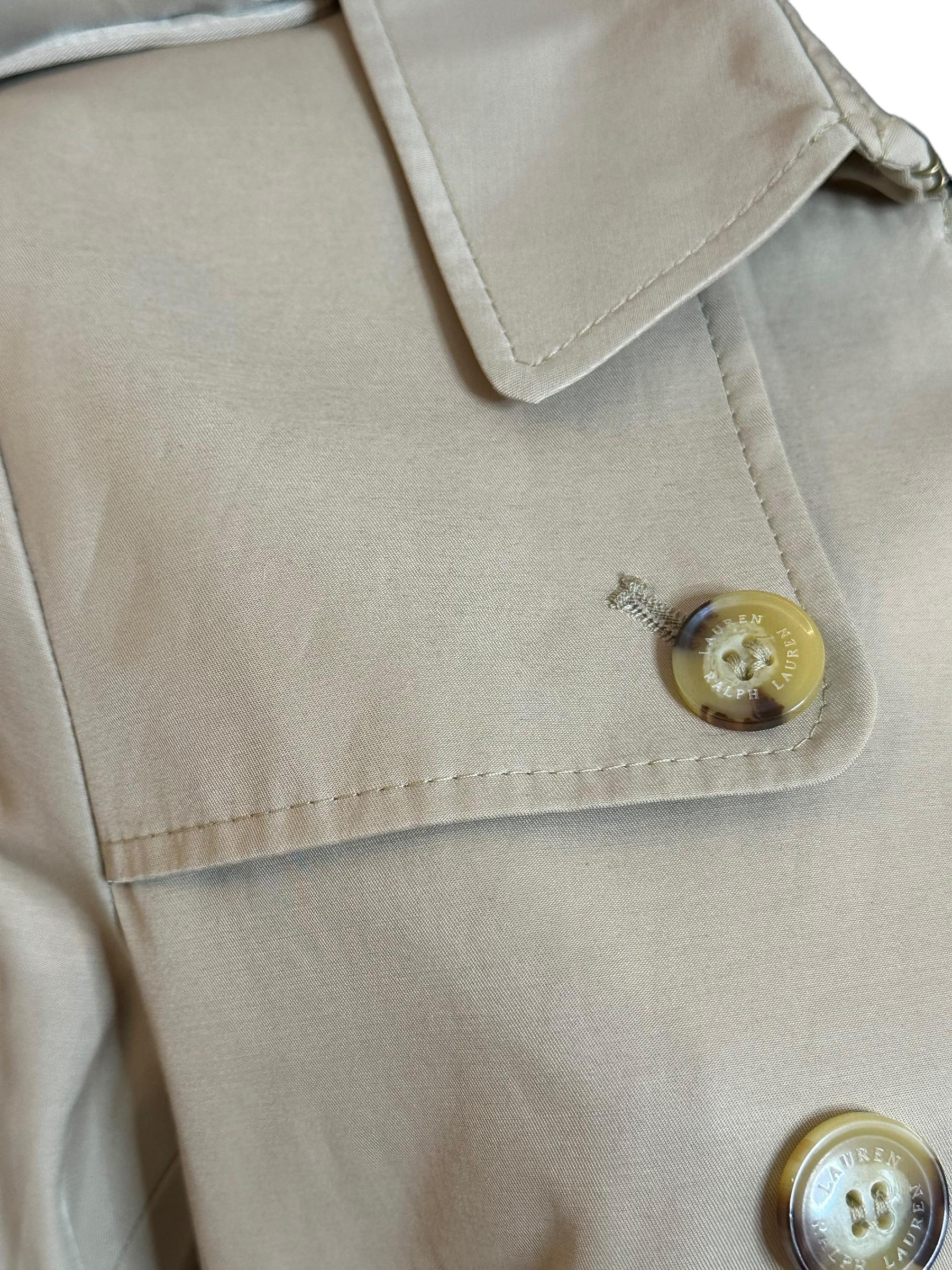 Trench in misto cotone con cintura 297936851002 RALPH LAUREN