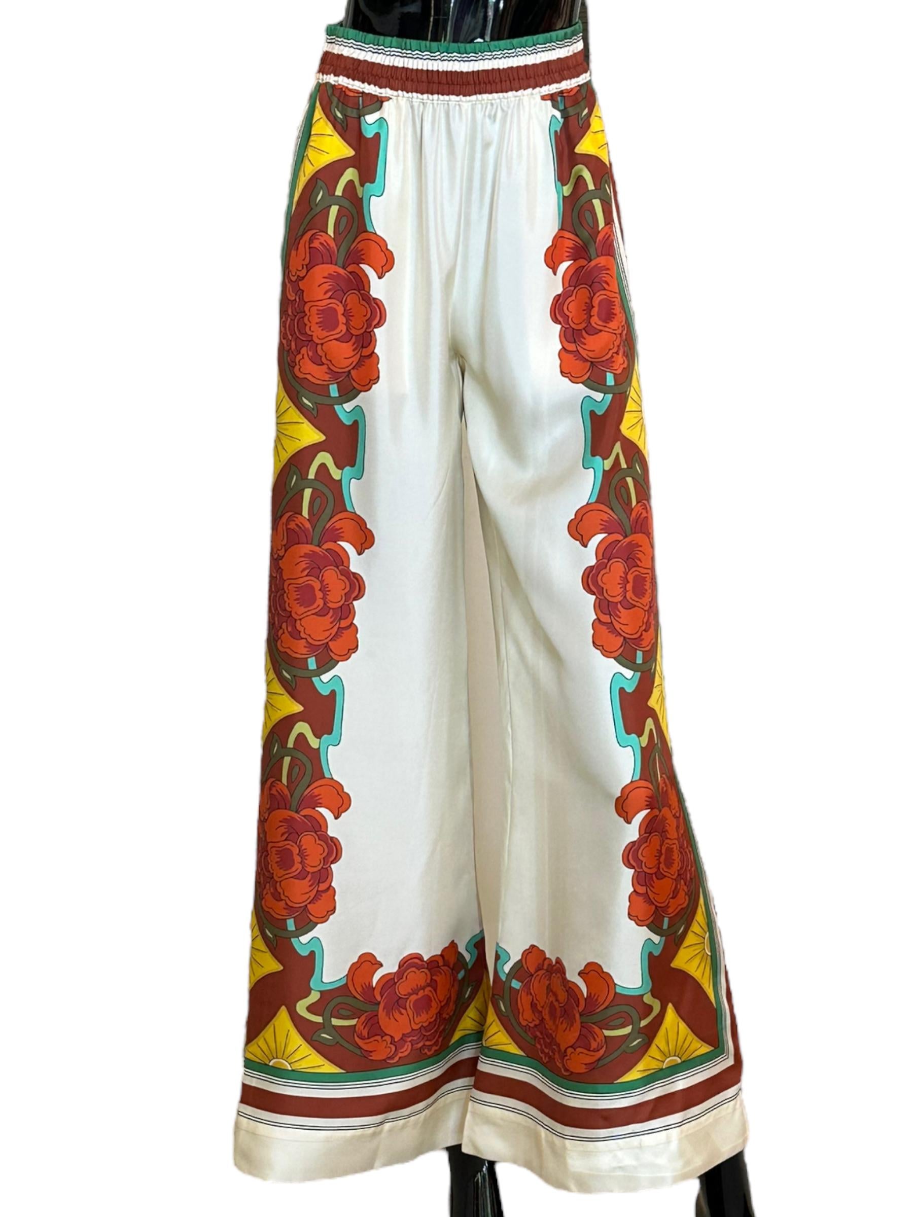 Palazzo Pants TRO0026SIL006LRT01WH04 LA DOUBLE J