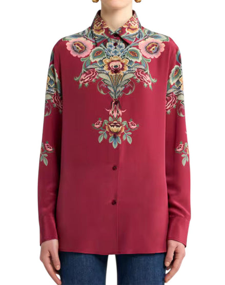 Camicia in seta con stampa piazzata WRIA0013AKA38X0865 ETRO