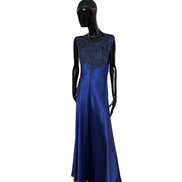 Abito con ricami in satin di seta V043516170290 ALBERTA FERRETTI