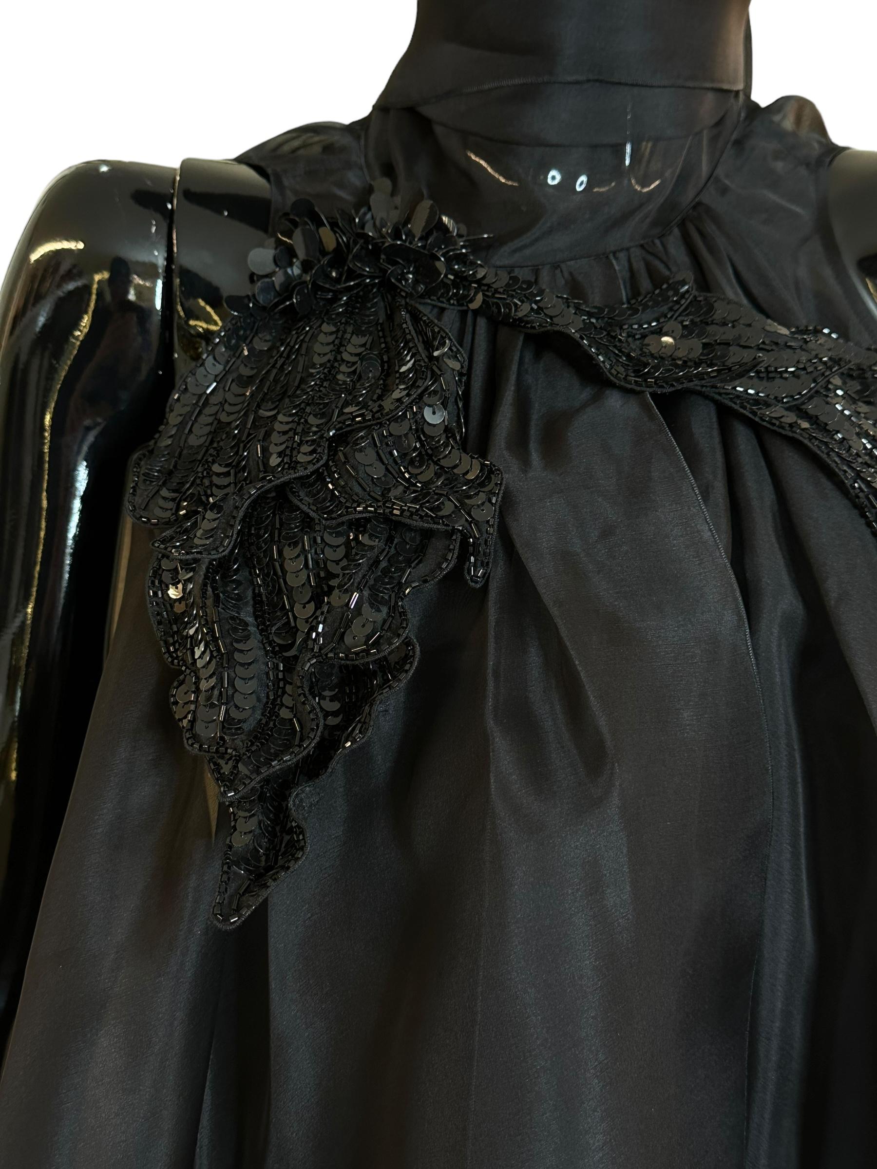 Top organza con fiocco A080416540555 ALBERTA FERRETTI
