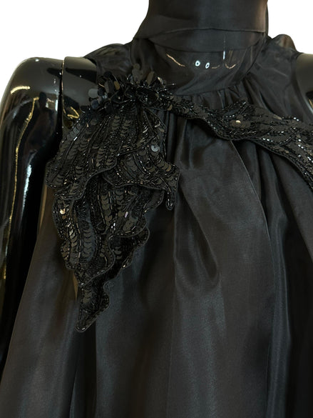 Top organza con fiocco A080416540555 ALBERTA FERRETTI