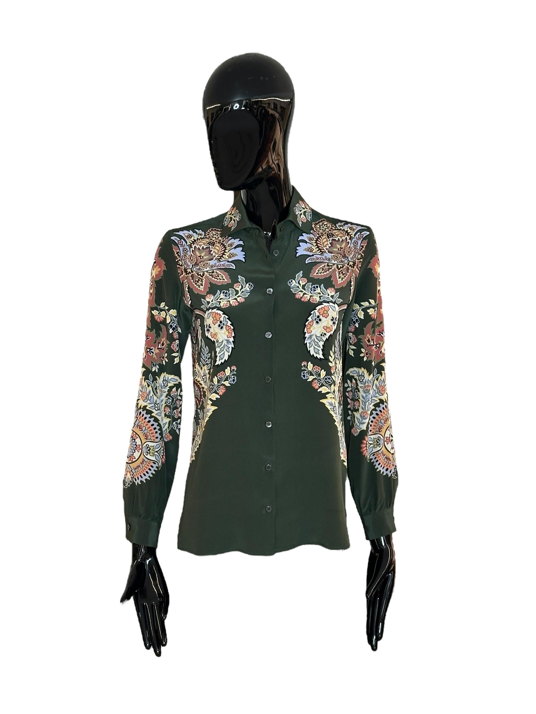 Camicia in seta con stampa WRIA0019AK434X0892 ETRO