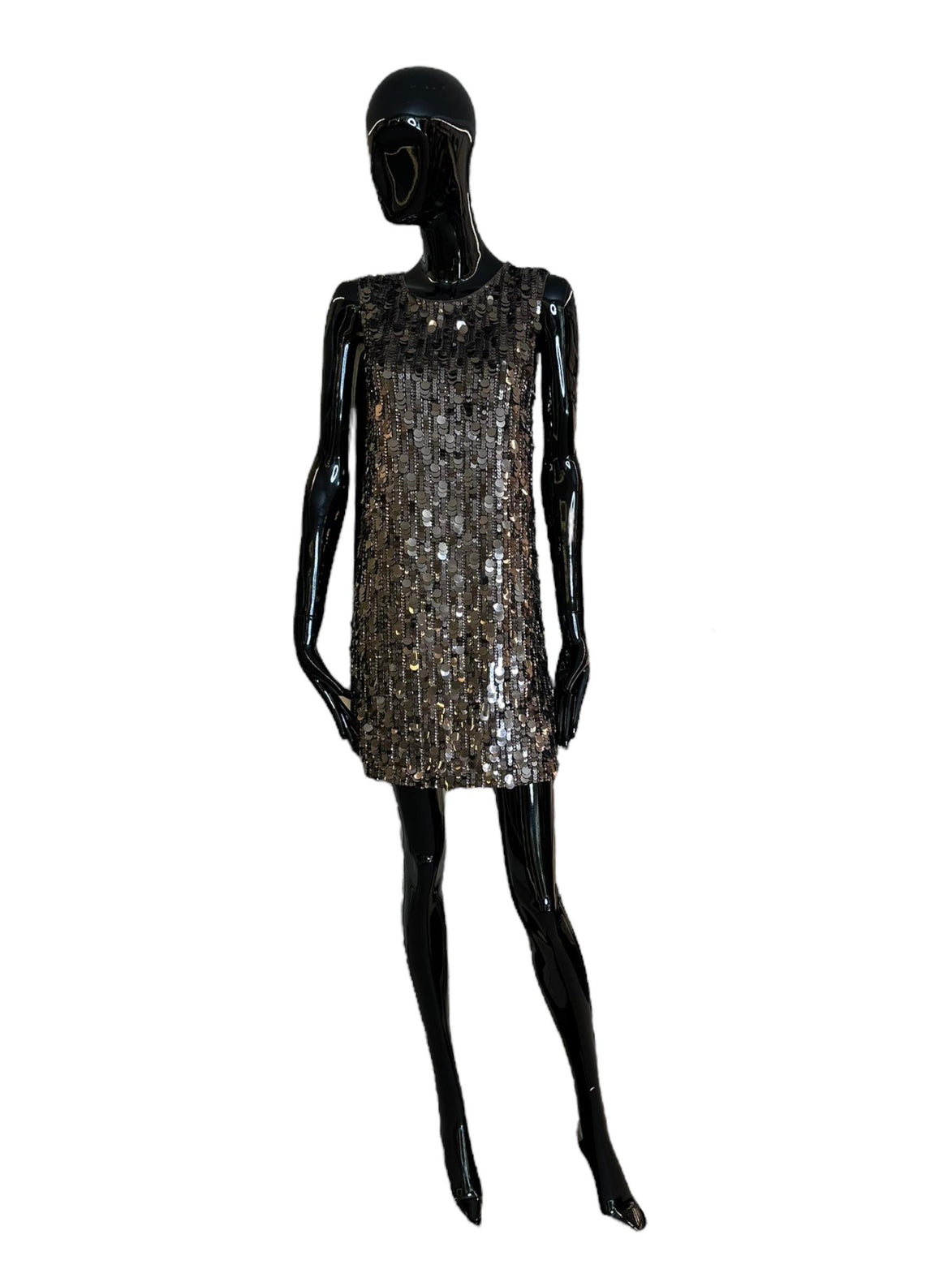 Abito smanicato con paillettes D721864058 PAROSH